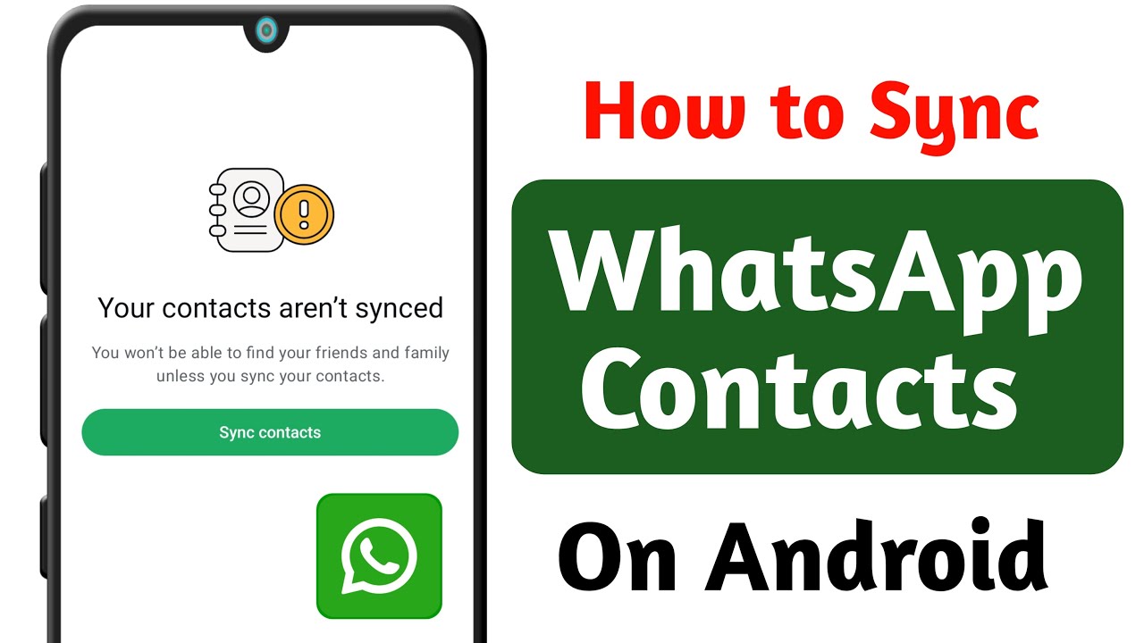 How to Sync Whatsapp Contacts On Android 2025 Sync Whatsapp