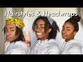 Hairstyles and Headwrap Styles For Locs and Natural Hair