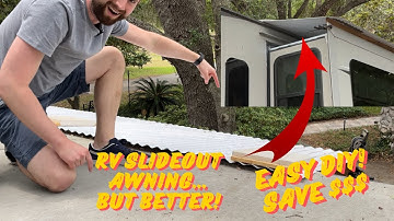 How To DIY An RV Slide Out Awning Cover Roof for cheap! (AND WAY BETTER!) Protect Your Slide Outs!
