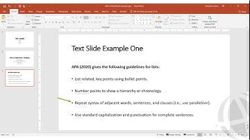APA Style 7th ed  Formatting in PowerPoint