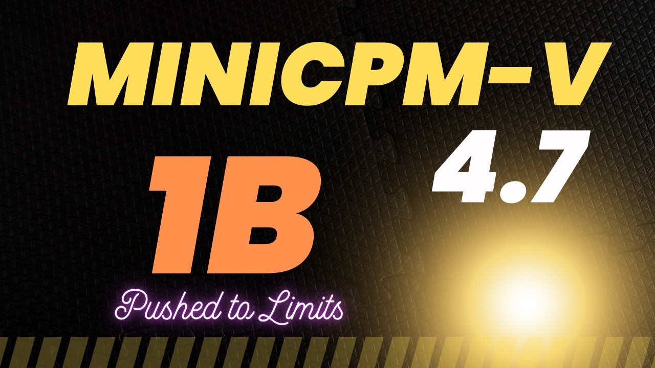MiniCPM-V 4.7 1B: Install with Ollama and llama.cpp, Then Push It to the Limit
