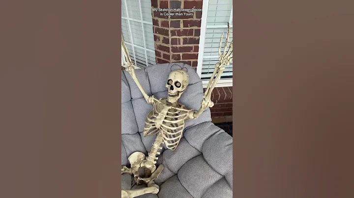 My new skeleton Bestie for Halloween decor! #codeorange #halloween #skeleton #halloweendecor