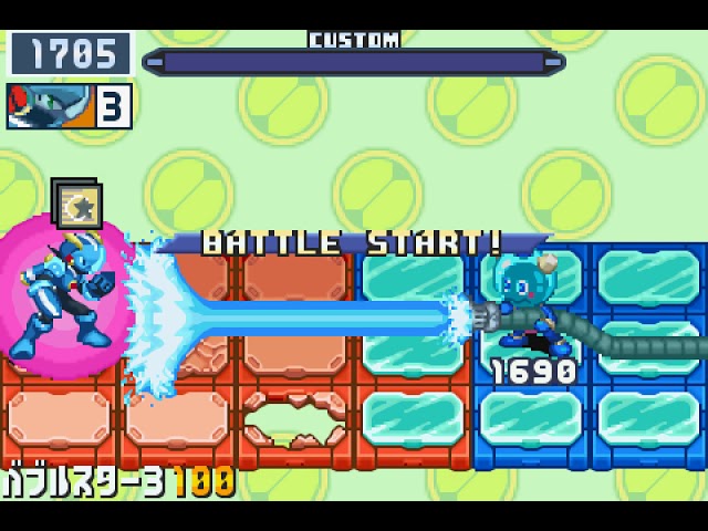 Mega Man Battle Network 6 Aqua Cross Freeze Strategy (Falzar