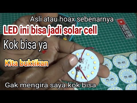 Video: LED Sebagai Sel Surya