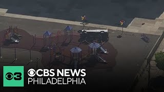 Driver charged in connection with crashing stolen truck into Southwest Philadelphia playground