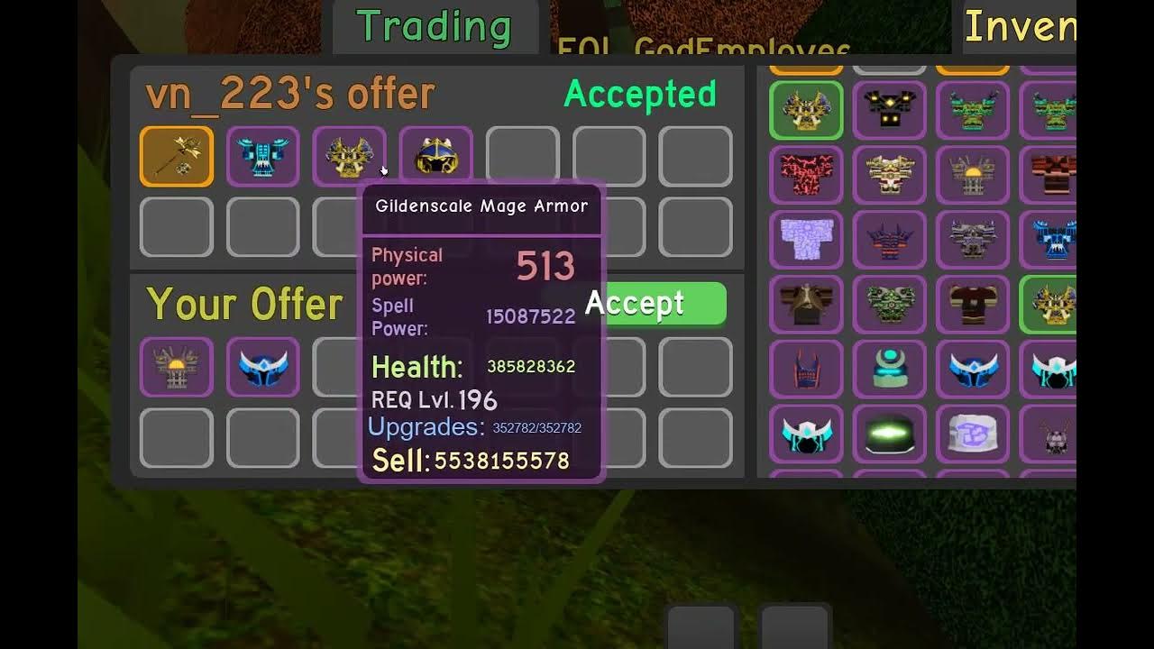 God pot trading pays (Roblox, Dungeon quest) YouTube