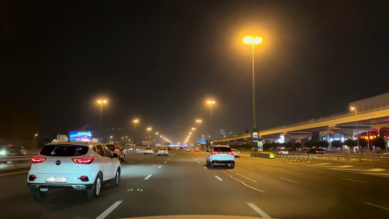 Palm Jumeirah to Jumeirah 3 🌃 Night Drive | Dubai 4K Driving Tour UAE 2025