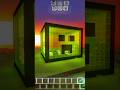 ‼️Build Creeper House 😮 #mcpe