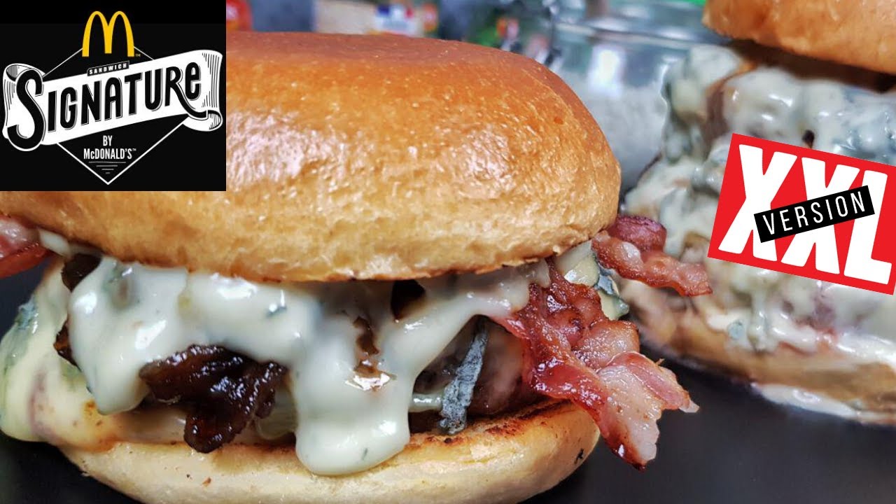 LA RECETTE DU BLUE CHEESE & BACON de McDonald's !! (Et sa version XXL
