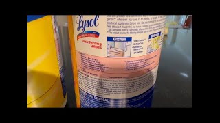 Lysol Disinfectant Wipes Bundle, Dorm Room Essentials, Multi-Surface Cleaning Wipes, For Disinfectin