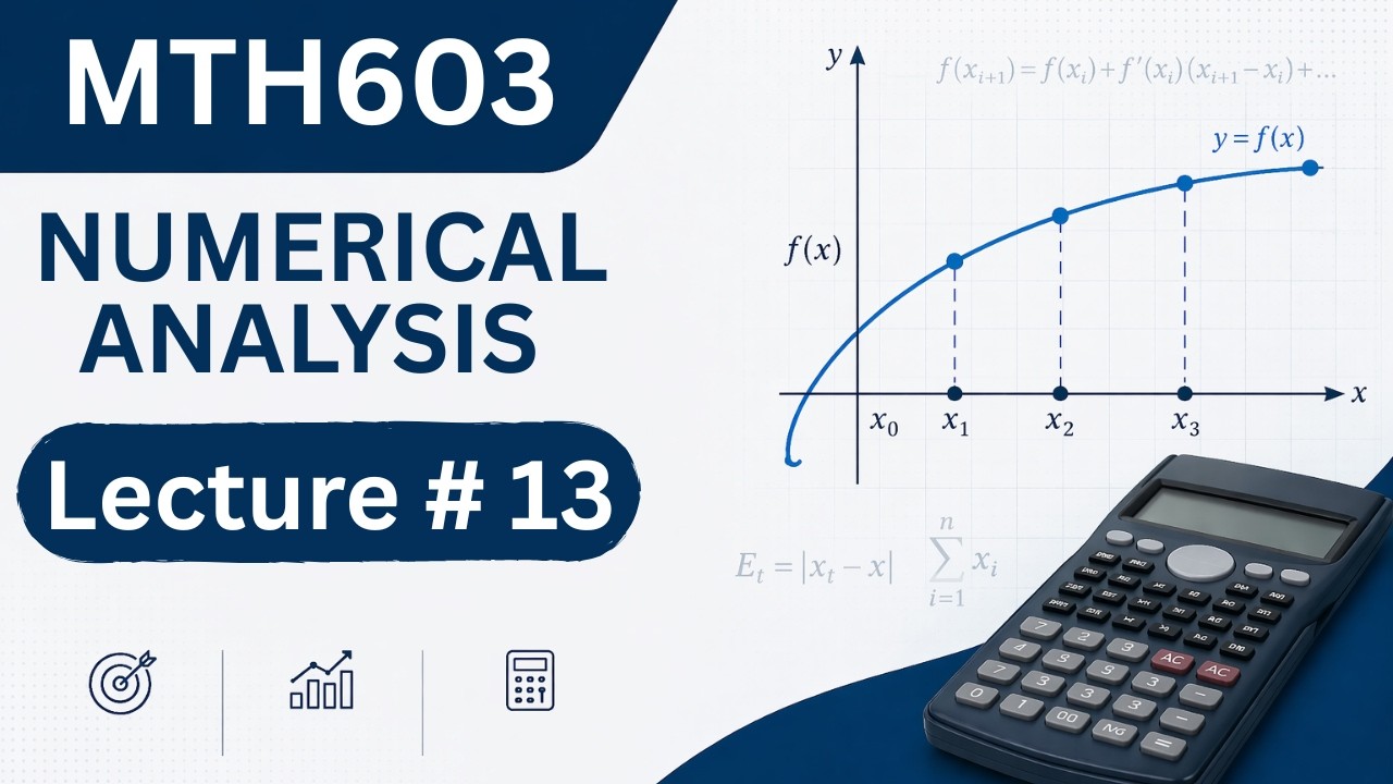 MTH603 Lecture 13 | Relaxation Method | MTH603 Short Lecture | MTH603 Numerical Analysis | VU