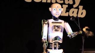 Robo-comic cracks jokes for humans - YouTube