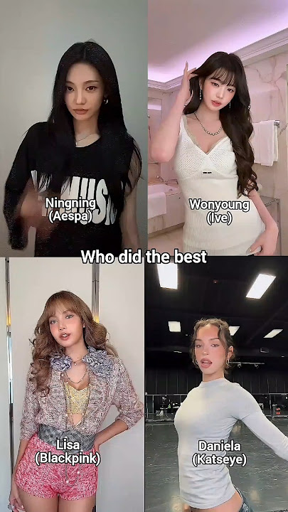 Who did it the best?#kpop #blackpink #katseye #wonyoung #aespa #hybe #yge #gamtng #lisa #yoonchae