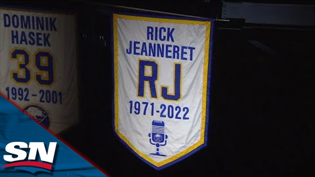 Sabres honor Jeanneret with banner ceremony