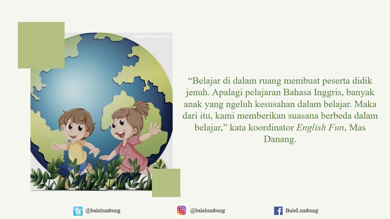 English Fun, Belajar Bahasa Inggris Bernuansa Alam - YouTube