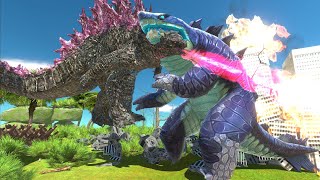 Godzilla x Kong: The New Empire vs. Sharkjira & King titan! - Animal Revolt Battle Simulator