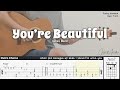 You Re Beautiful James Blunt Fingerstyle Guitar TAB Chords Lyrics You Re Beautiful James Blunt Fingerstyle Guitar TAB Chords Lyrics