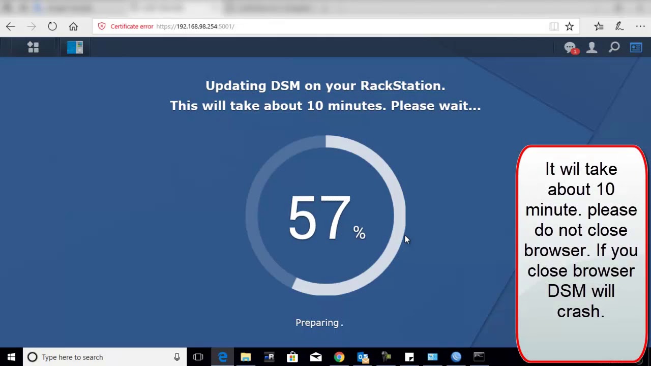 Update DiskStation Manager Synology | Update DSM Synology - YouTube