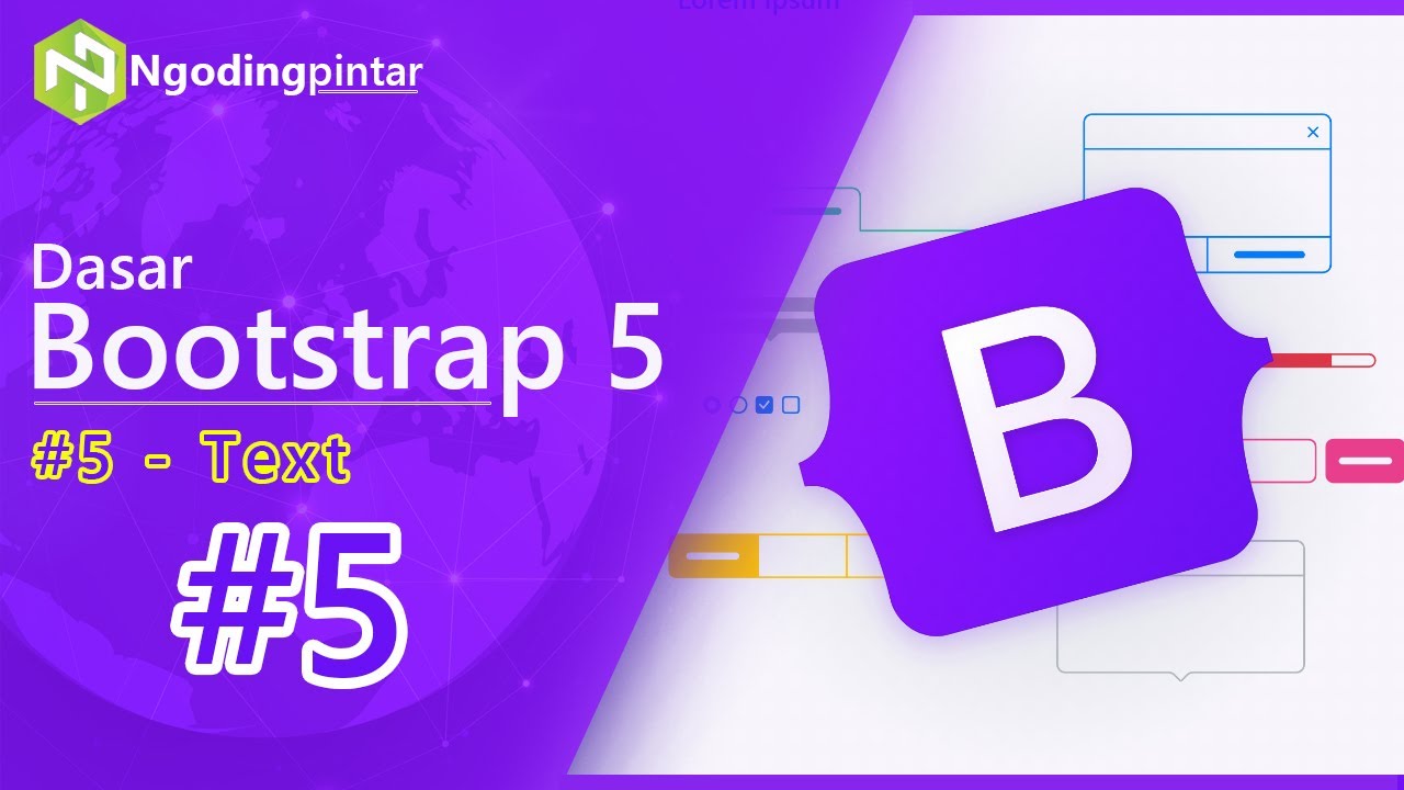 #5 - Text | Belajar Bootstrap 5 - YouTube
