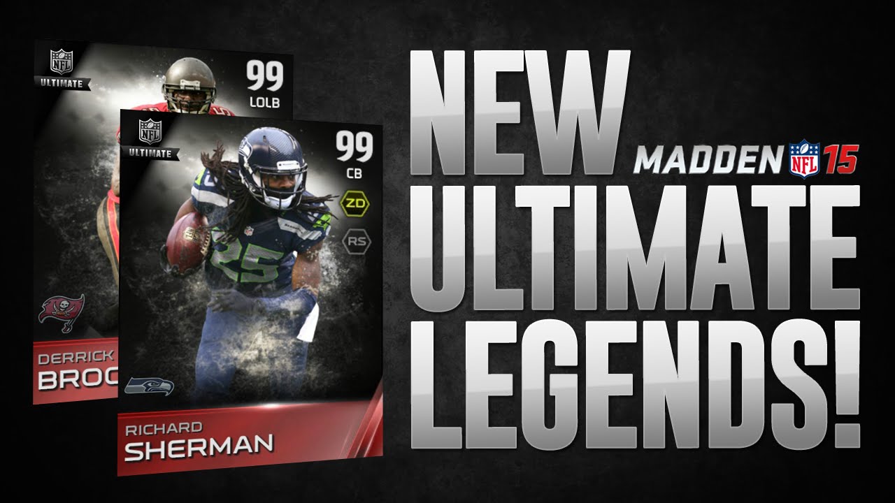 ULTIMATE LEGEND RICHARD SHERMAN and DERRICK BROOKS! - Madden 15 Ultimate Team NEW ITEMS! - MUT 15