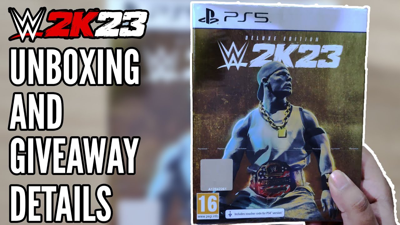 WWE 2K23 (PS5) Deluxe Edition Unboxing + Giveaway Details Indian