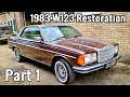 1983 Mercedes Benz W123 280CE Restoration | Part 1 | Expanding foam Fun