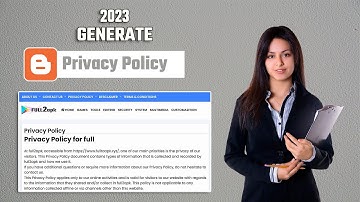 How to Make Privacy Policy Page for Blogger Website 2023 to Get AdSense Approval