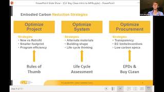 EC3 Tool / EPD Training Webinar (Construction & Design Professionals): Webinar 2