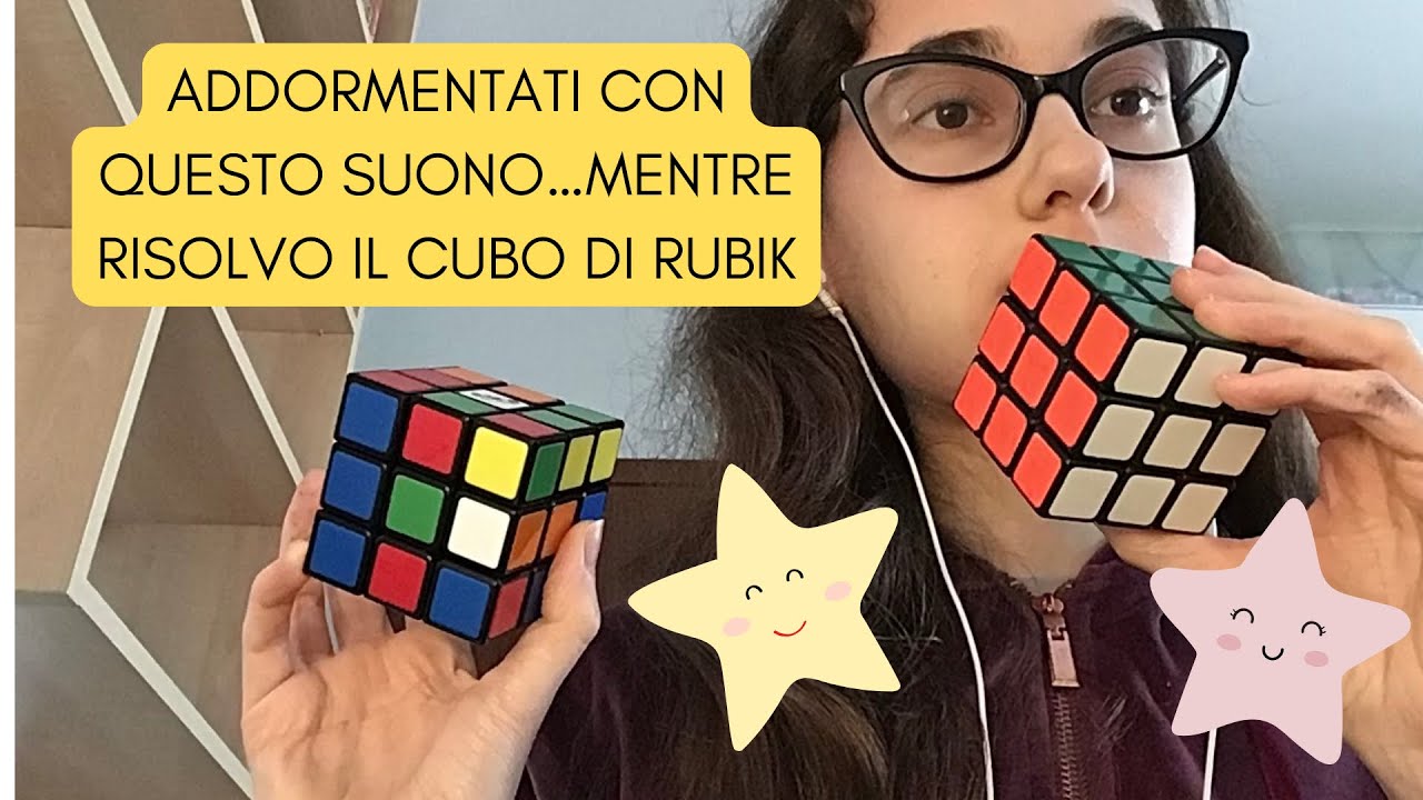 suono super RILASSANTE col CUBO DI RUBIK - ASMR 🩷