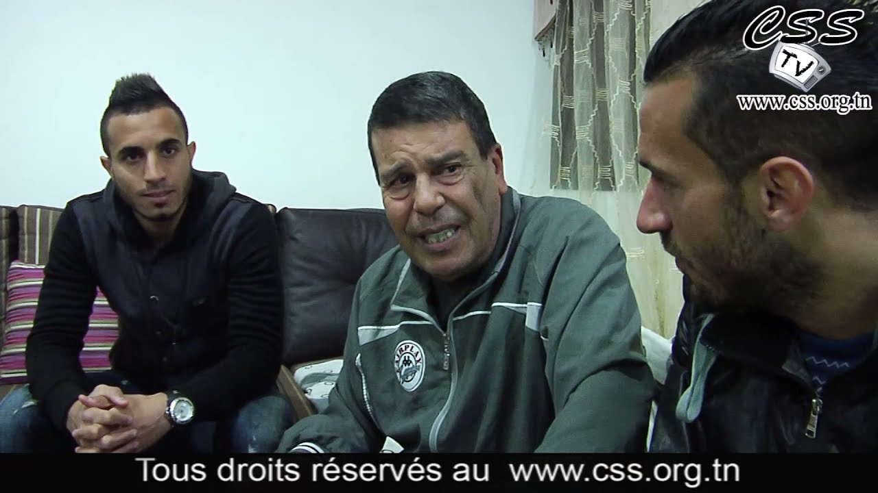[26/02/2015] CSS-TV Maaloul et Moncer visitent notre grand ancien joueur Hammadi Aguerbi