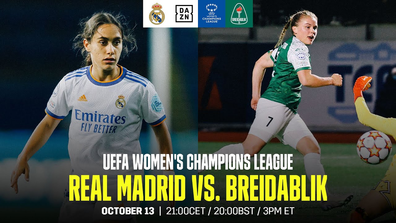 REAL MADRID VS. BREIÐABLIK | UEFA WOMEN’S CHAMPIONS LEAGUE MATCHDAY 2 LIVESTREAM