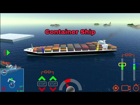 Container ship - Ship Handling Simulator - YouTube