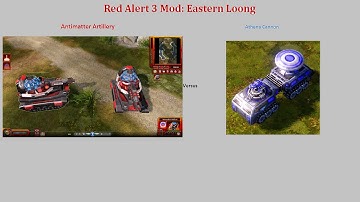 Red Alert 3 Mod-Eastern Loong: Antimatter Artillery vs Athena Cannon