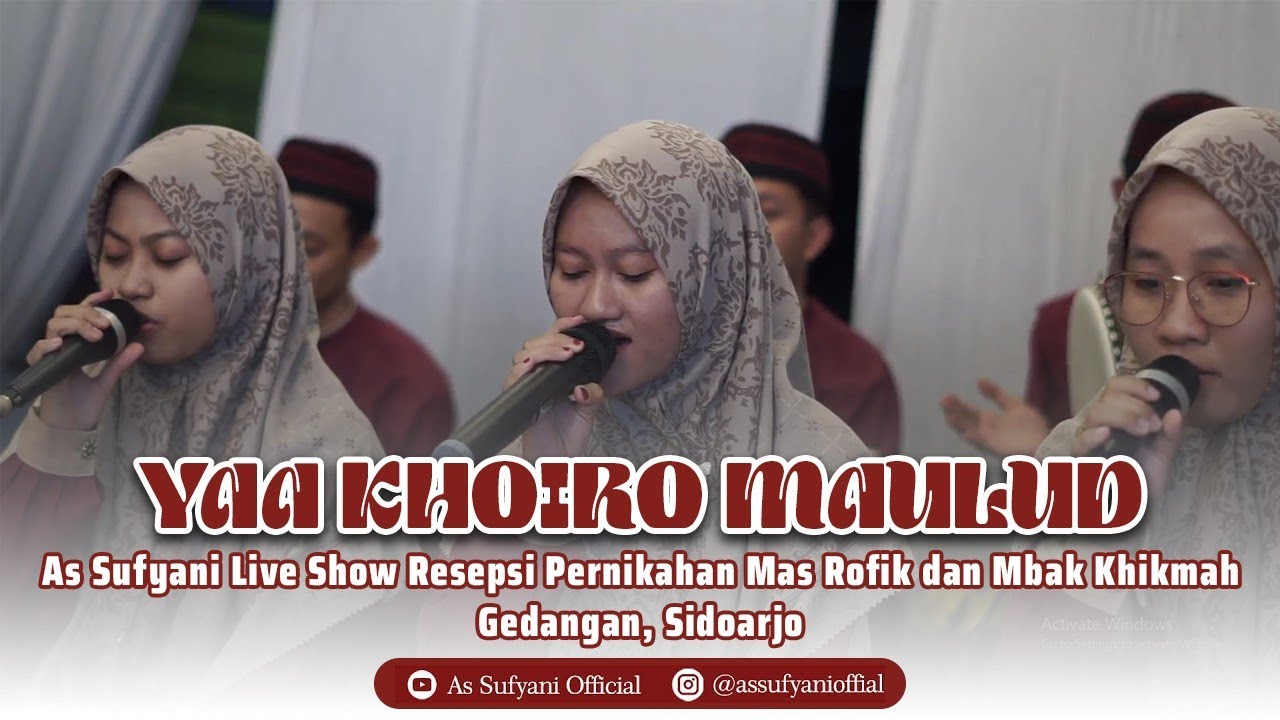 YA KHOIRO MAULUD TERBARU | LIVE RESEPSI PERNIKAHAN KHIKMA DAN ROFIQ | GEMURUNG GEDANGAN SIDOARJO