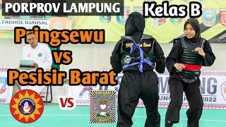 PRINGSEWU VS PESISIR BARAT KELAS B PUTRI PORPROV LAMPUNG 2022