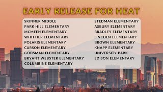 17 Denver Public Schools campuses to end class early Wednesday