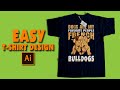 How To Create Dog T-Shirt Design In illustrator | Dog T-Shirt Design Tutorial | #Depict_Design