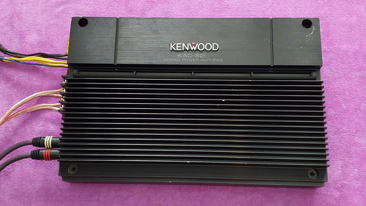 KENWOOD KAC-820 2 Channel Old School DIN Power Amplifier Made in