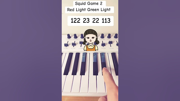 SQUID GAME 2 - Red Light Green Light - Piano #easy #piano #pianotutorial #pianolessons #squidgame2