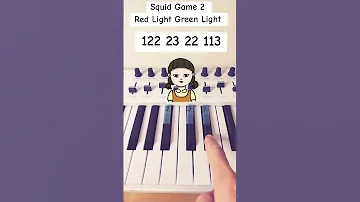 SQUID GAME 2 Red Light Green Light Piano Easy Piano Pianotutorial Pianolessons Squidgame2 