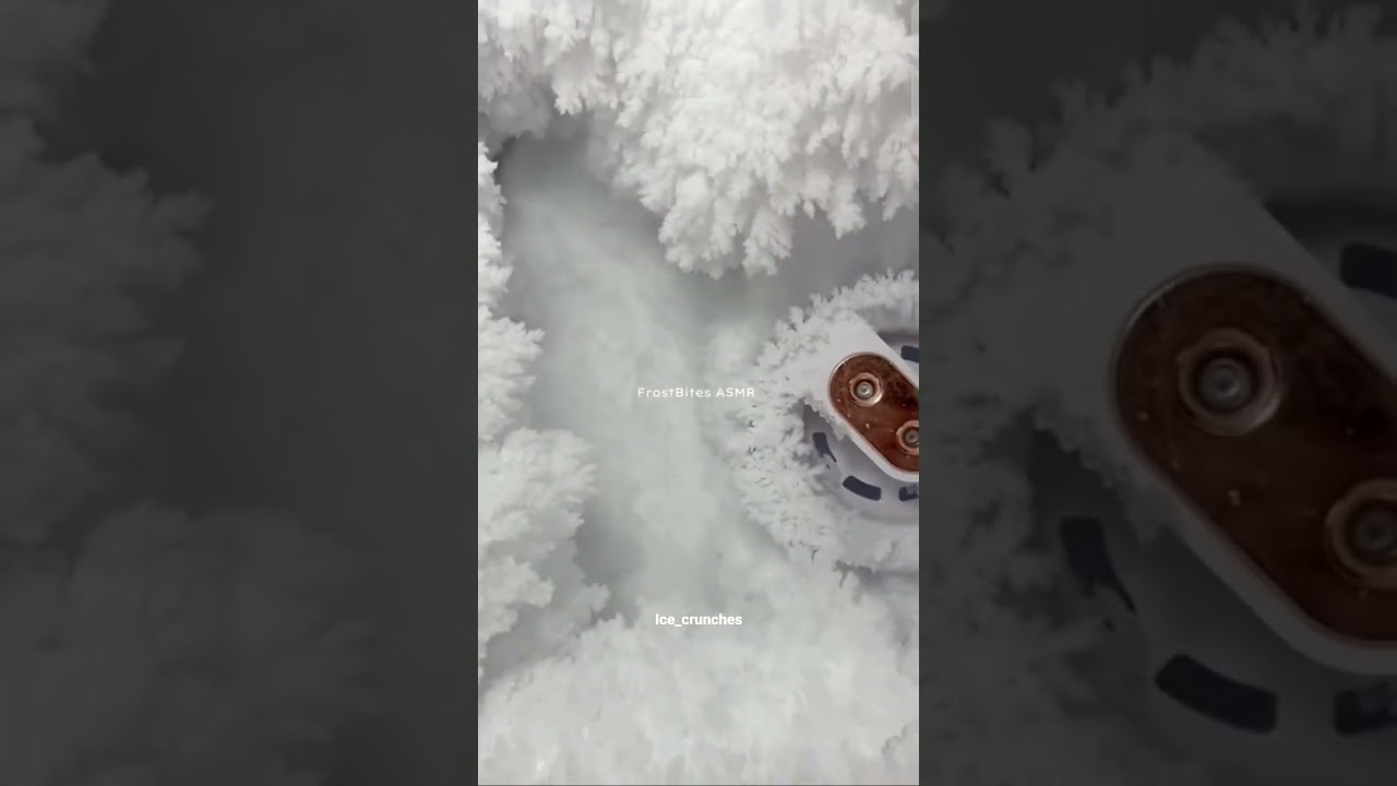 deep freezer ice eating ASMR ❄️ 