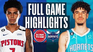 Charlotte Hornets vs Detroit Pistons Full Game Highlights |Dec 14| NBA Regular Season 2022-23