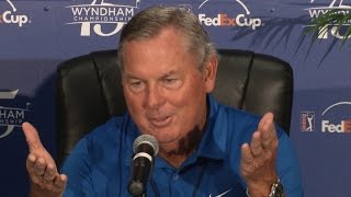 Lanny Wadkins shares Ben Hogan story before Wyndham Wealth