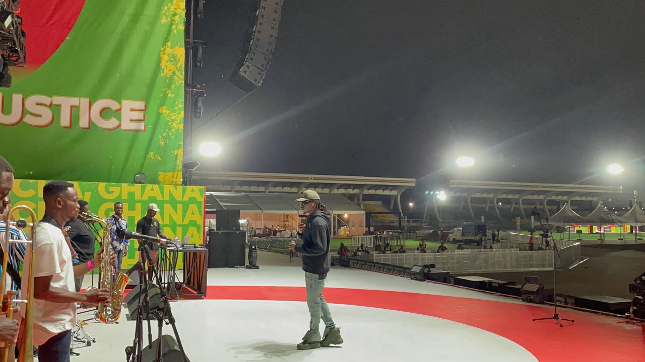 Stonebwoy’s Sound Check At Global Citizen Festival, Accra