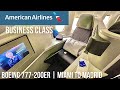 American Airlines Business Class Boeing 777-200ER | Miami to Madrid