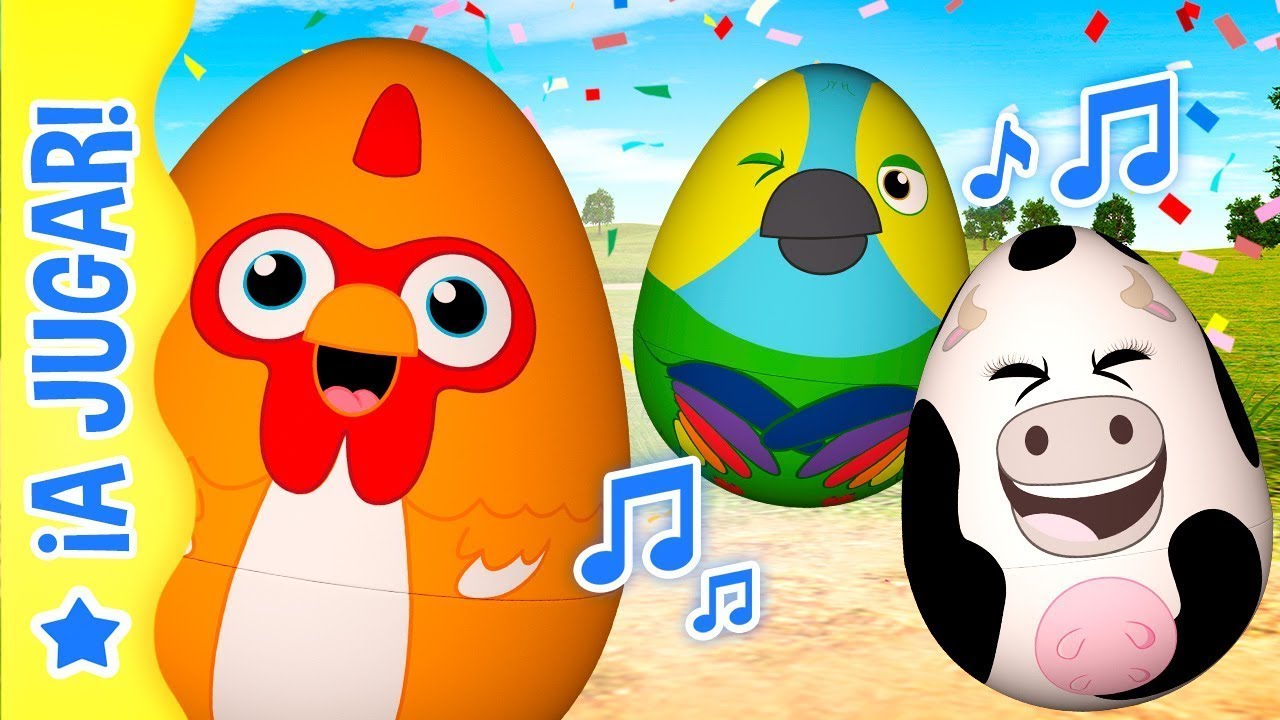 ¡Canta El Gallo y La Pata con los Huevos Sorpresa de la Granja y Más Juegos Divertidos! | A Jugar