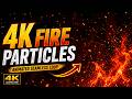🔥 4K Fire Particles Animated Seamless Loop Background 👇