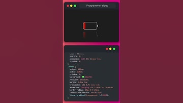Battery Draining And  Charging Animation HTML & CSS 🔋 #shorts