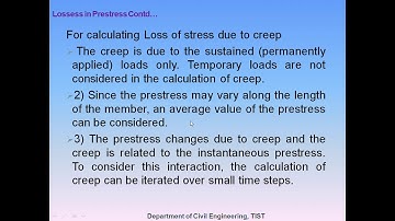 CE 304 DCS II Module 6   Part 5 Losses of Prestress