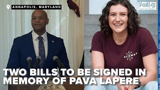 Gov. Wes Moore to sign two bills in memory of Pava LaPere